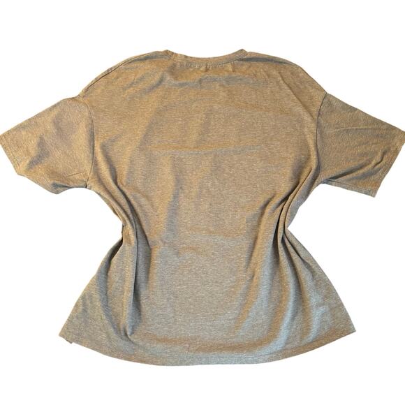 Heather Gray XL T-Shirt Short Sleeve Tri-Blend Casual Basic - Picture 2 of 6